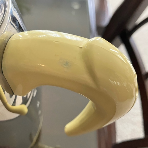 ❤️ EXCELLENT FIESTA COFFEE GO-ALONG 8 Cup ELECTRIC PERCOLATOR YELLOW & CHROME - Picture 5 of 13